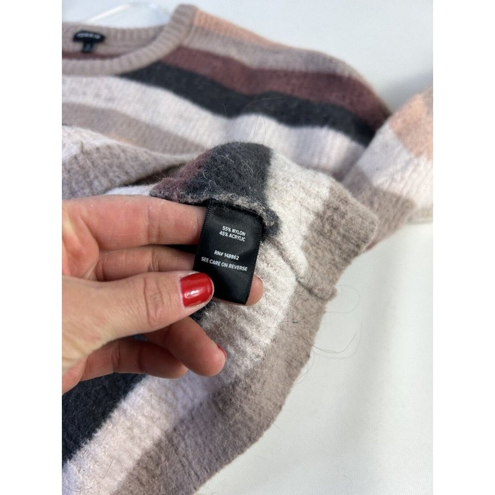 Torrid Rainbow Color Block Stripe Crewneck Sweater - image 6